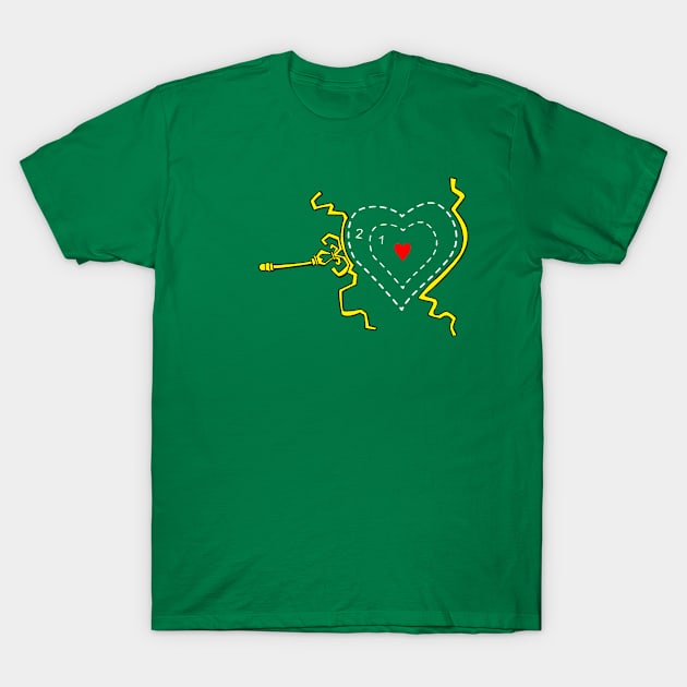 Holiday Heart T-Shirt by BradyRain